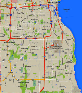 Map of Southern Milwaukee County